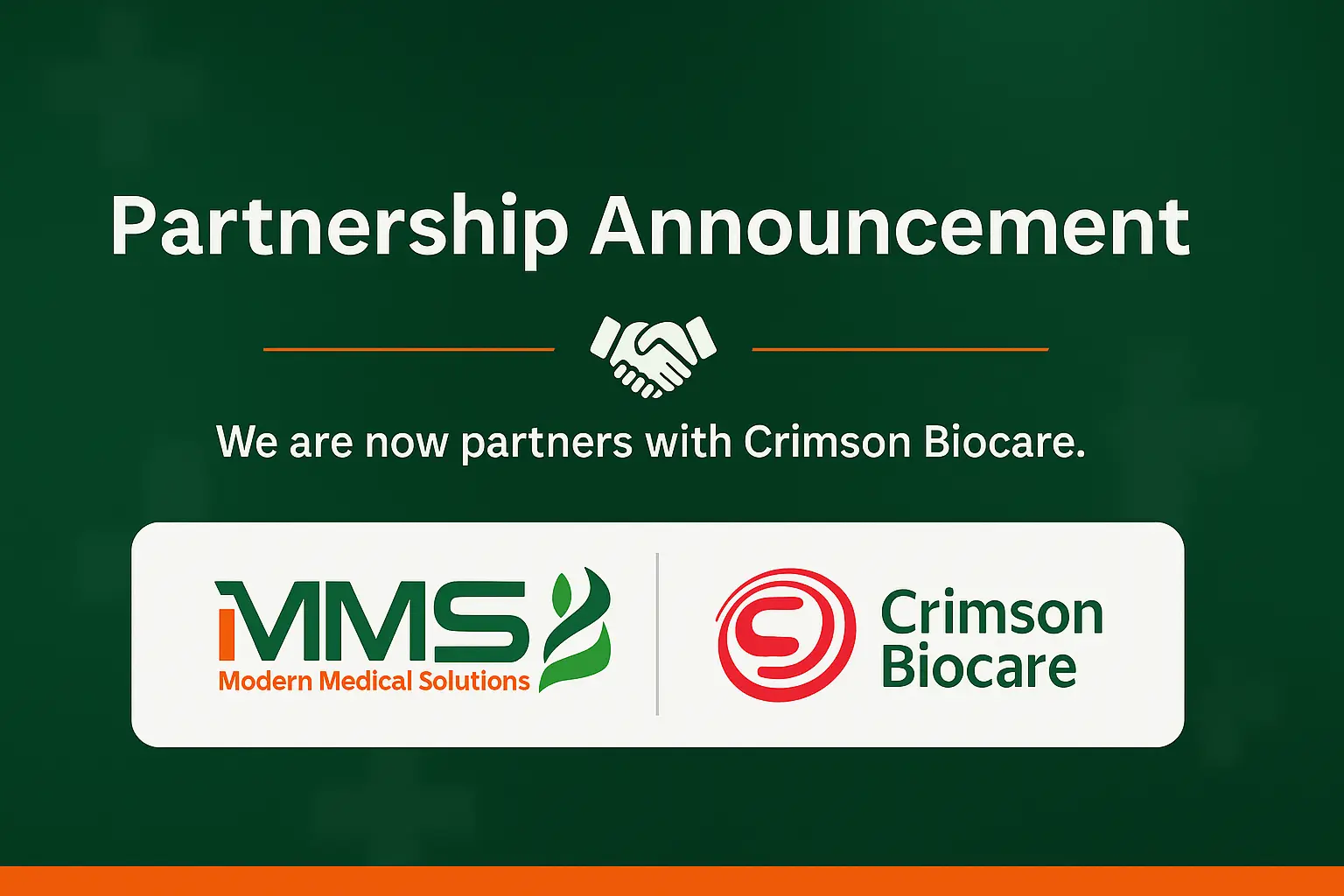 Announcement MMS & crimson biocare